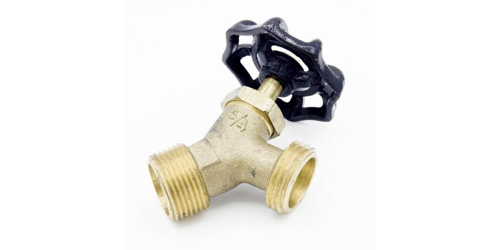 Brass three quarter inch hose bib convenient for winterizations for an underground sprinkler system 1024x512